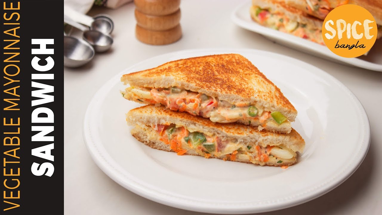 টিফিন রেসিপি  | ভেজ মেয়ো স্যান্ডউইচ  | Vegetable Mayonnaise Sandwich Recipe | Sandwich Recipe Bangla