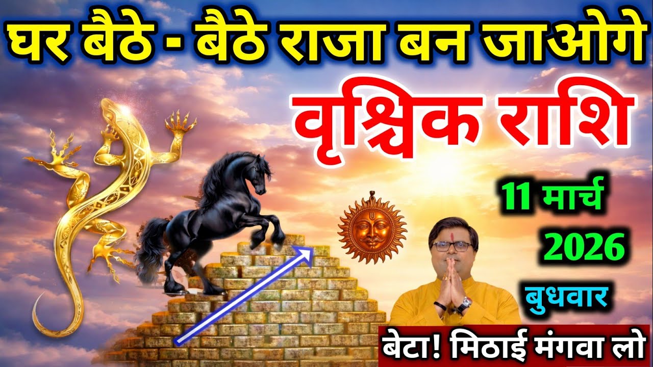 वृश्चिक राशि।। 28 फरवरी 2026। घर बैठे - बैठे राजा बन जाओगे । देखो अभी 