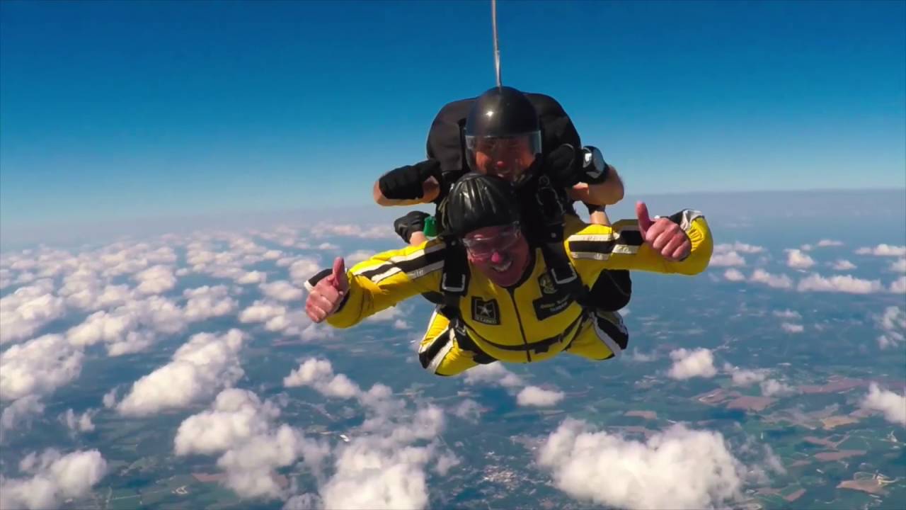 Skydiving with the U.S. Army Golden Knights