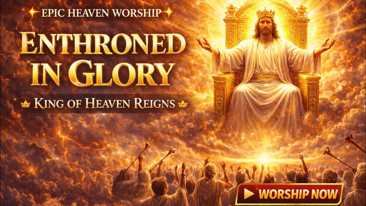 King of Heaven Reigns 👑 | ENTHRONED IN GLORY – Deep Prophetic Worship.