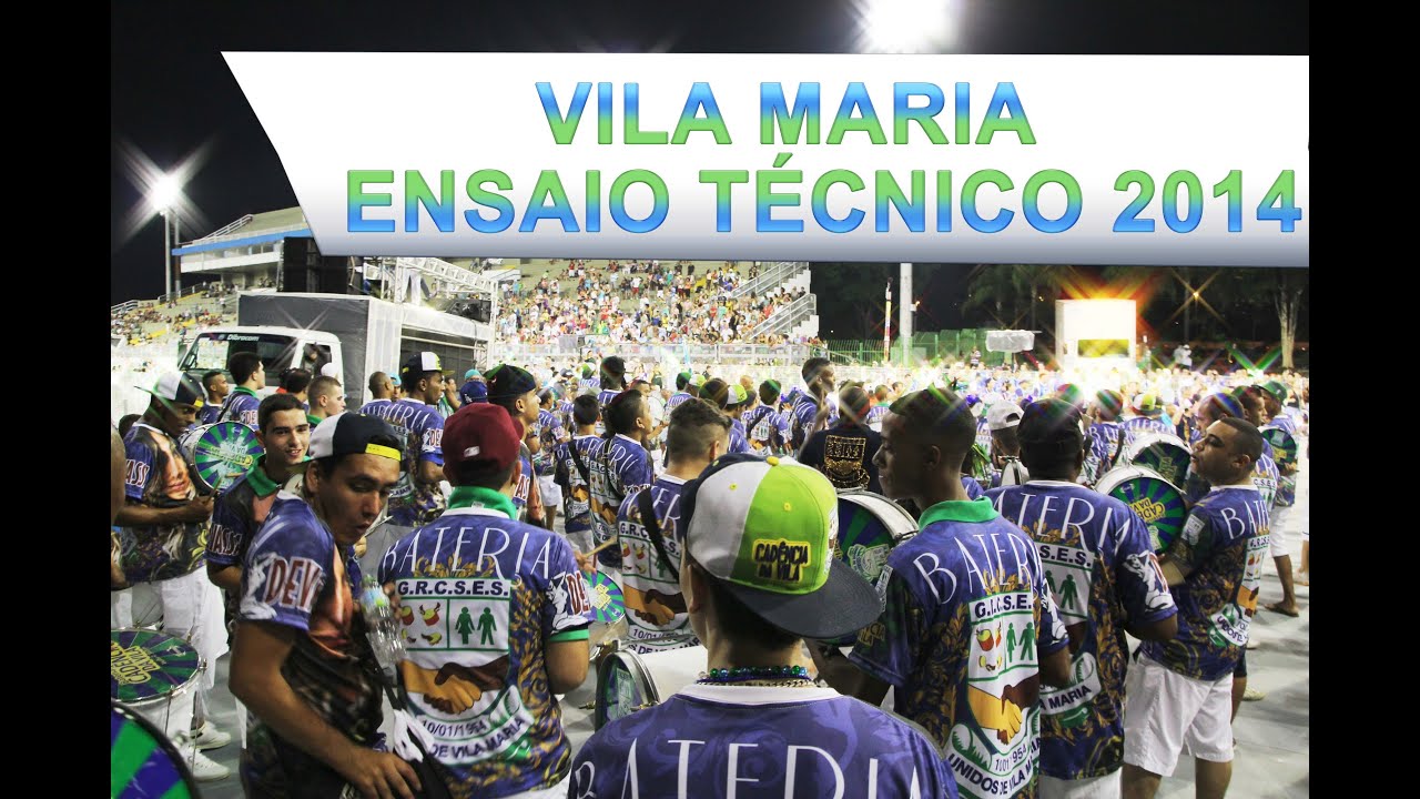Vila Maria Bateria Cadência da Vila Ensaio Técnico 08/02/2014