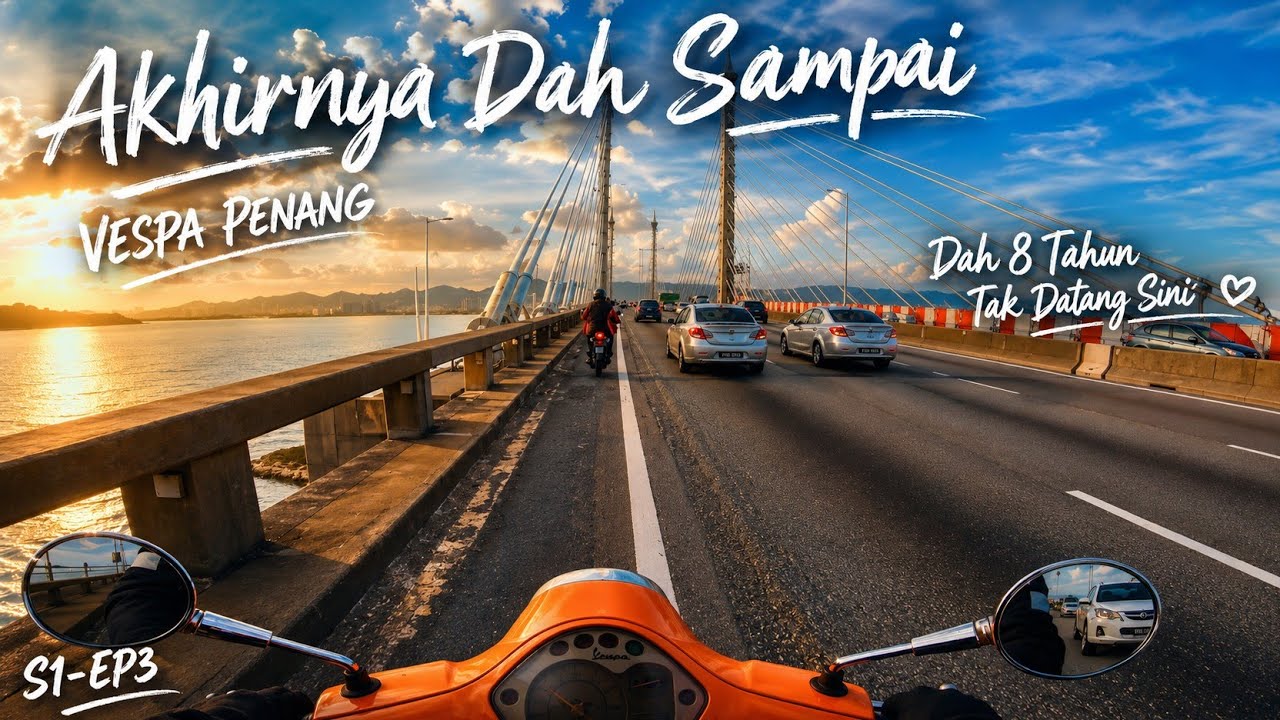 Dah Sampai Pulau Pinang • Vespa Day • Yang Penting Sampai • S1-EP3 @akujoe 