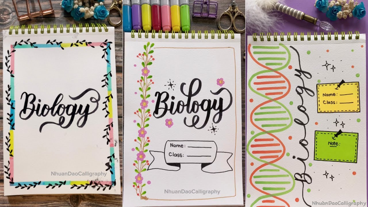 Top 7 Easy & Cute Front Page Tutorial Ideas to Try now | Front Page Decoration | NhuanDaoCalligraphy