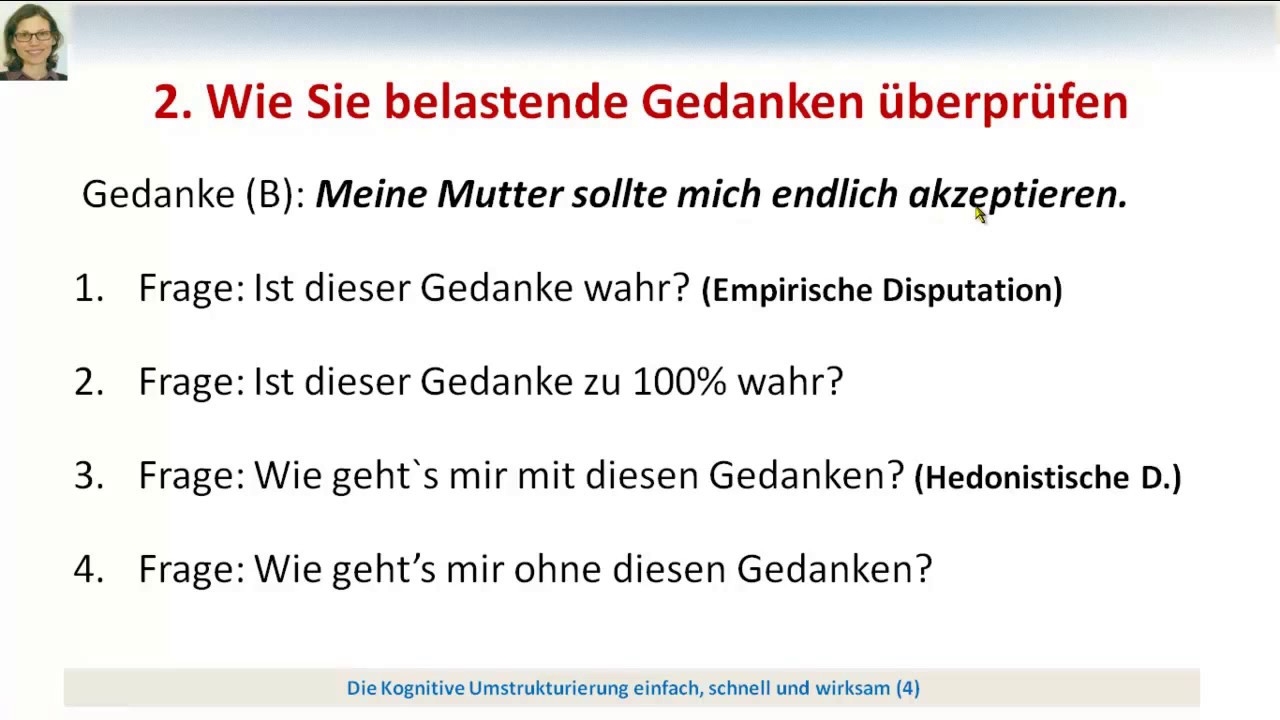 Die Kognitive Umstrukturierung einfach, schnell und praktisch gemacht für Sie und Ihre Klienten