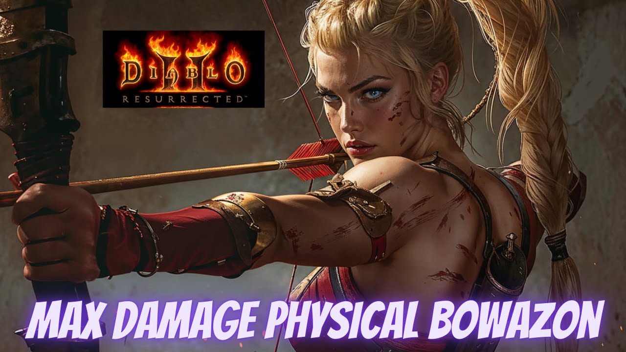 Diablo II Resurrected Max Damage Multishot BowaZon Using Faith GMB