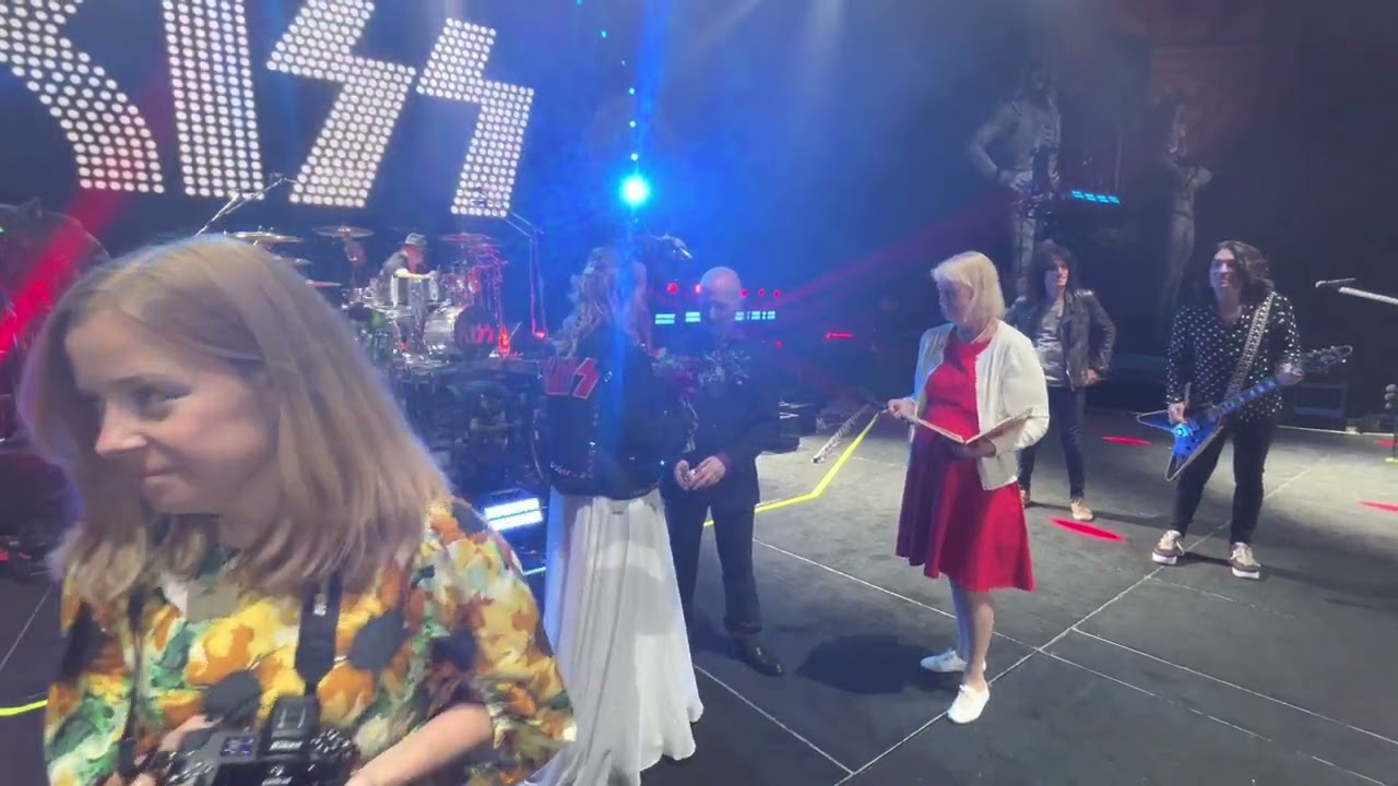 KISS - Wedding in Stockholm on the KISS stege in Tele2 Arena 2022-06-18