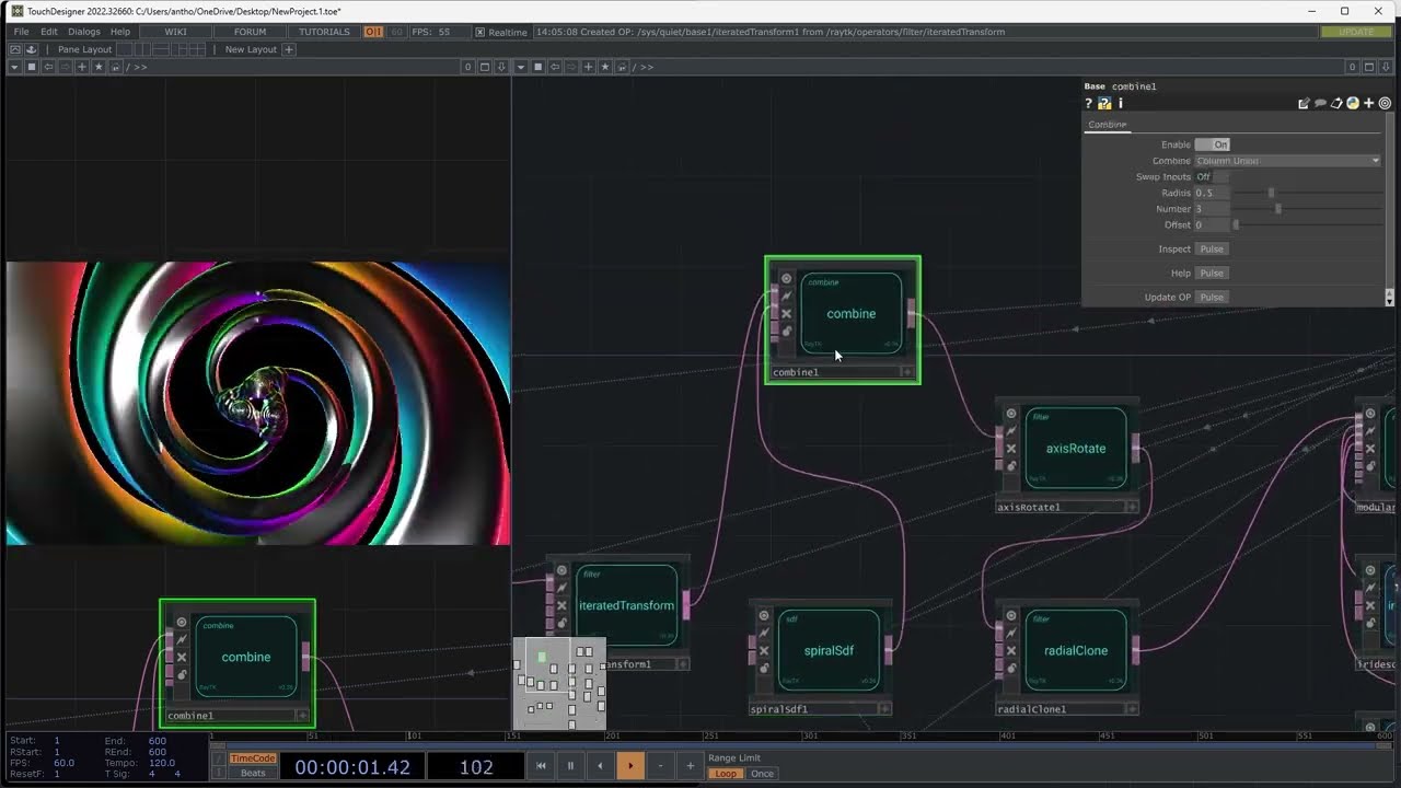 Creating Sesh 1 - TouchDesigner with RayTK - 