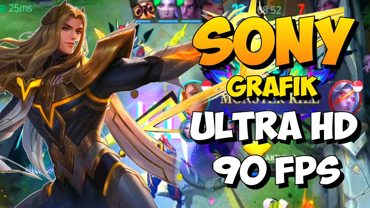 GAMING test di Sony Xperia 5 | Mobile legends GRAFIK ULTRA 90Fps 2024