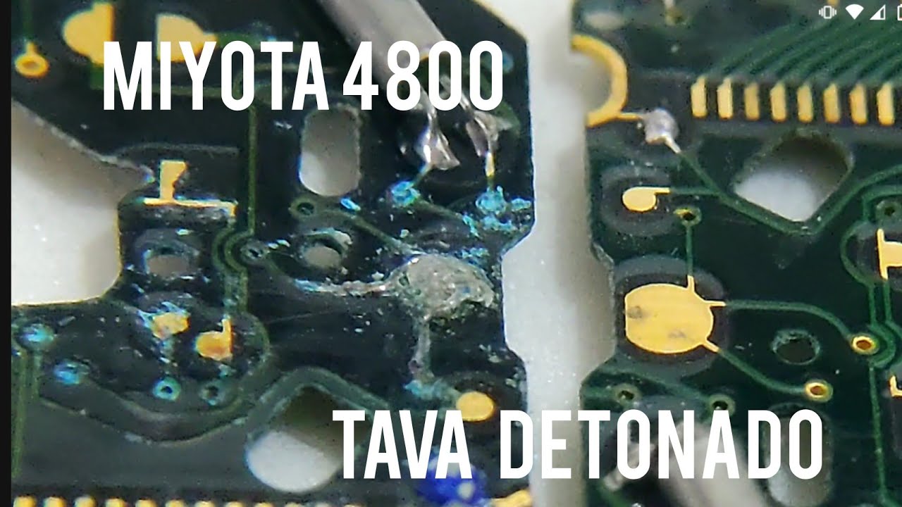 MIYOTA 4800 - CIRCUITO TAVA DESTRUÍDO - TENTANDO DEIXAR ZERADO - @mundodarelojoaria