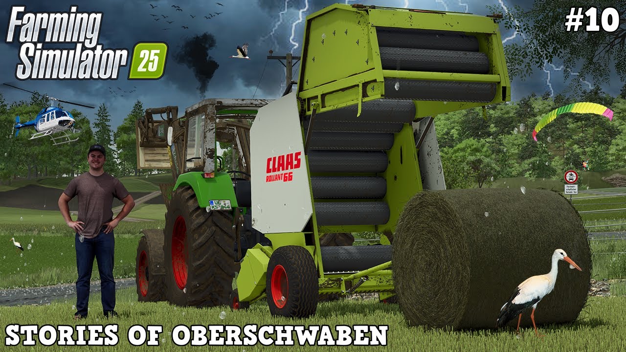 THUNDERSTORM - Spectacular HAY HARVEST turns into DISASTER? 🌿🤔🚜💨 | Oberschwaben |FS25| Timelapse #10
