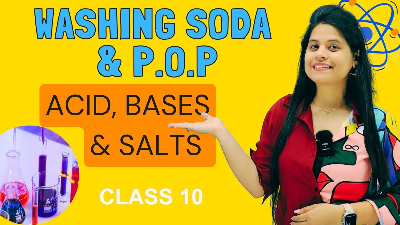 Wahing Soda & P.O.P| Chapter 2 | Acid, Bases & Salts | Class 10 Science | NCERT