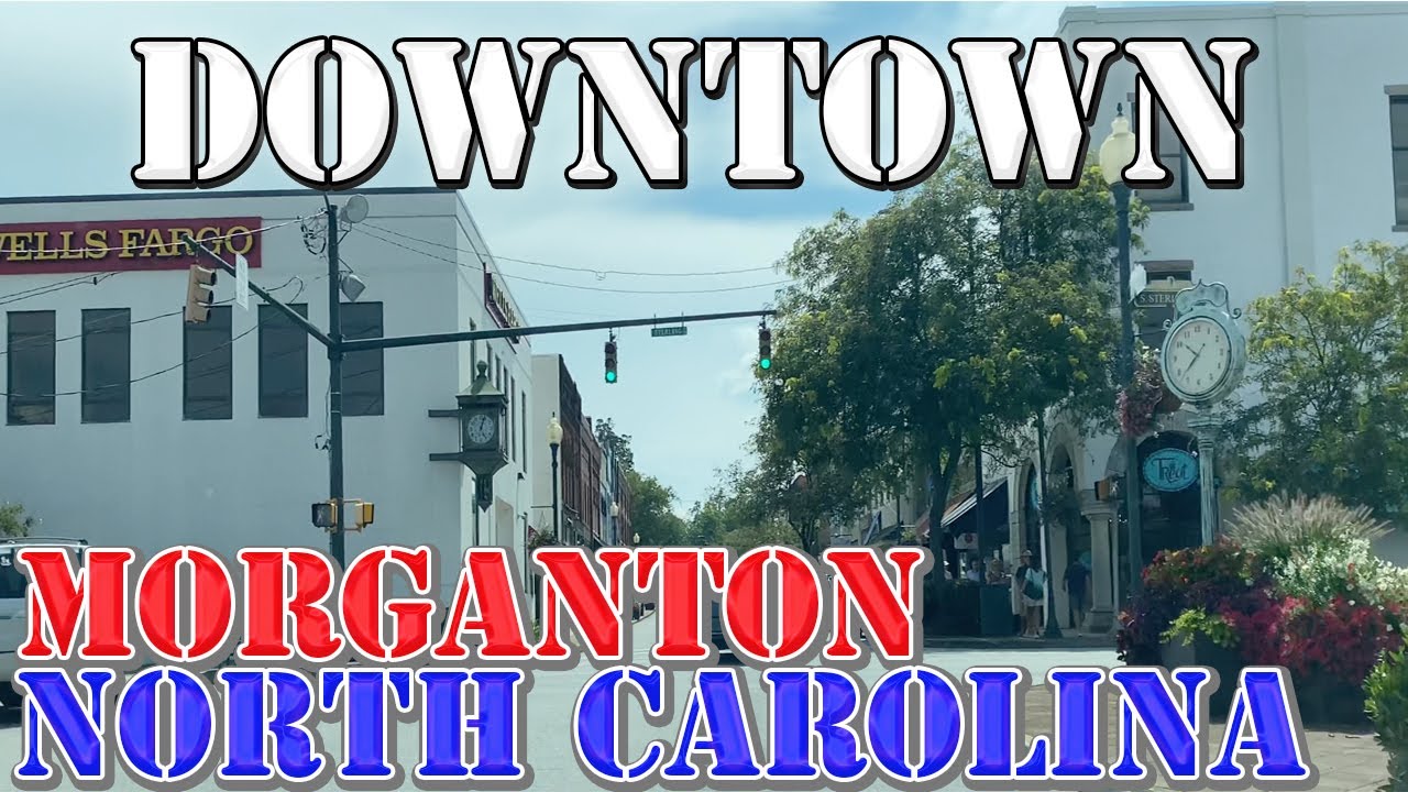 Morganton - North Carolina - 4K Downtown Drive