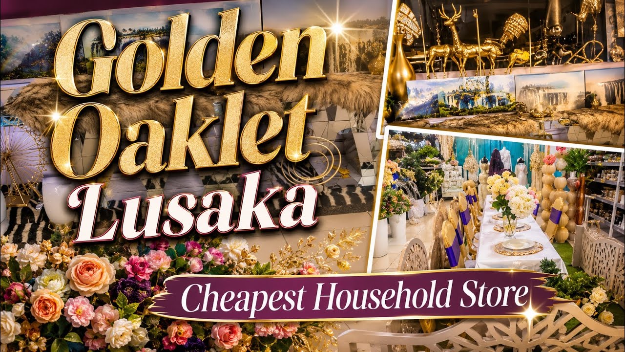 SHOP at GOLDEN OAKLET LUSAKA🇿🇲// Cheap household Products in Zambia #vlogs #shopping