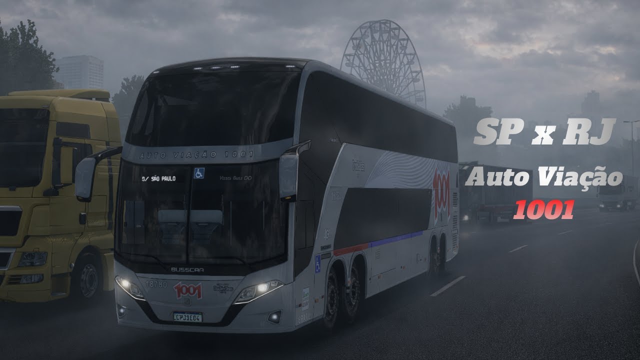 Busscar DD LEITO da 1001 na São Paulo RIO  | São Paulo X Rio de Janeiro | Mapa EAA