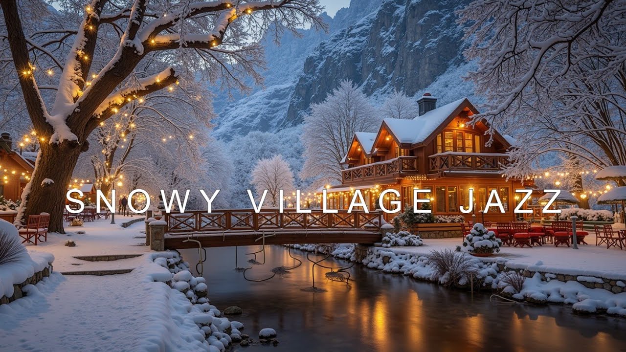 Snowy Village Jazz - Festive Lounge Playlist | Расслабляющая музыка для фокуса или сна
