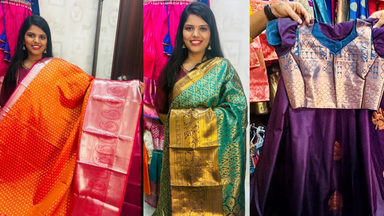 Latest Hasini Boutique Saree & Pattu Pavadai Designs 2025 | Best for Festivals & Weddings