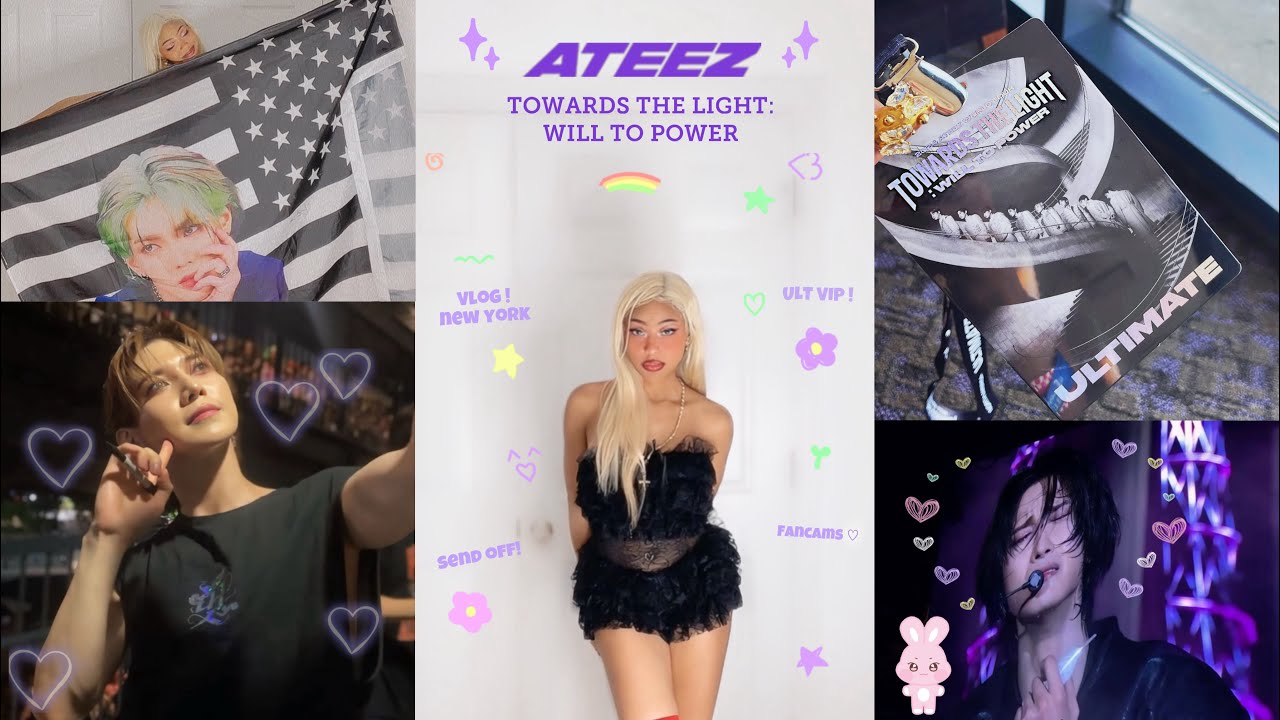 ATEEZ concert vlog 𝜗𝜚˚⋆ Towards the Light Citifield Ult VIP + send off (interactions, exploring NY)