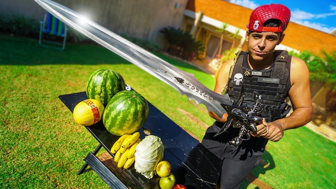 FRUIT NINJA COM A MINHA ESPADA ASSUSTADORA!