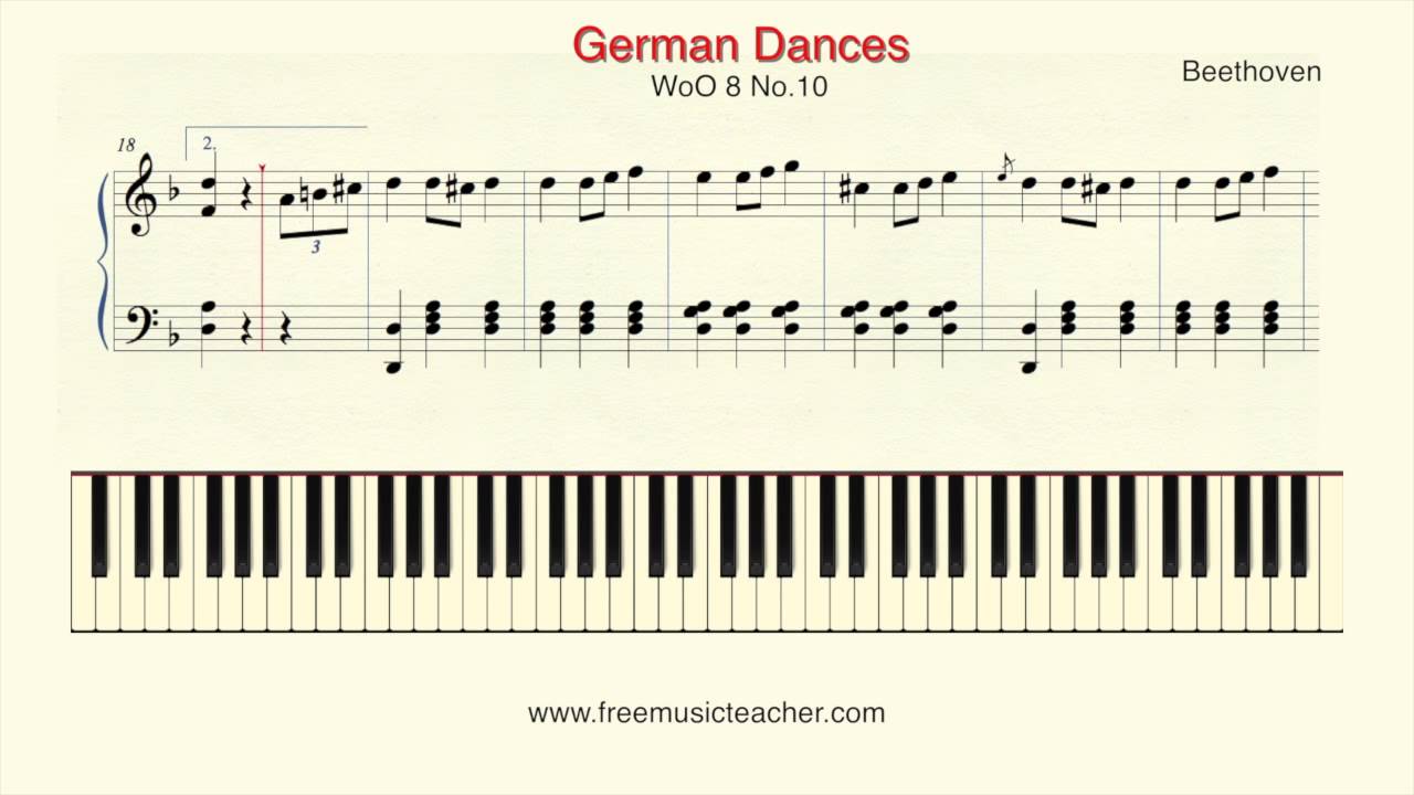 Beethoven German Dances, WoO 8 No 10