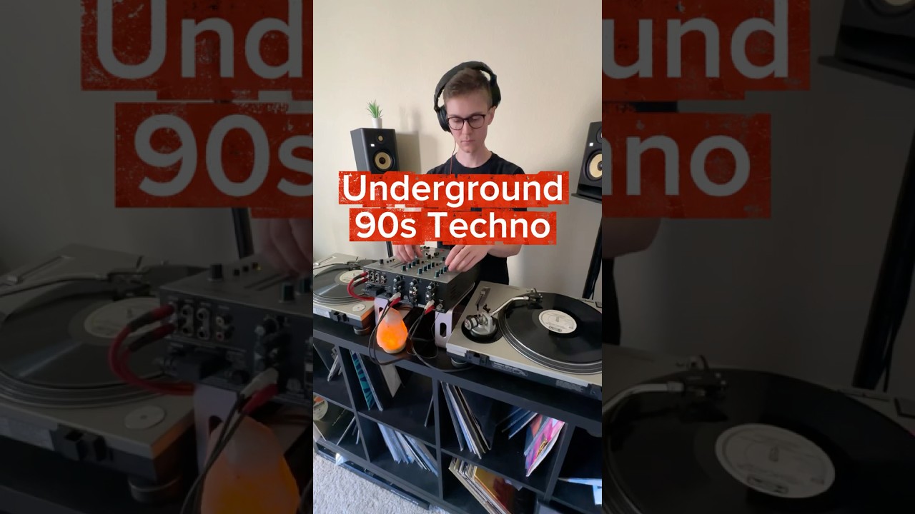 Raw underground 90s energy. #vinyl #techno #dj