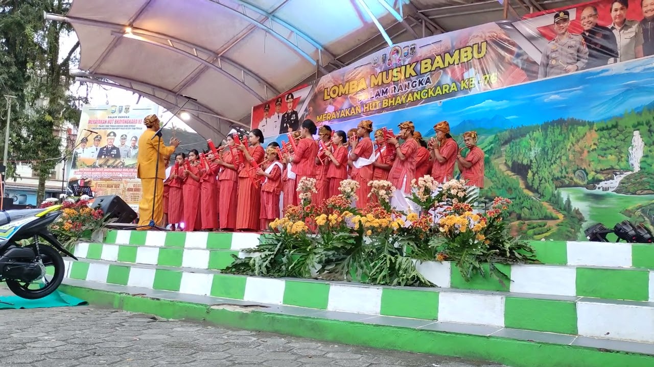 TONDOK TORAYA MALA'BI' Musik Bambu dari Pa'buaran Makale Selatan || LOMBA HUT BHAYANGKARA KE-76