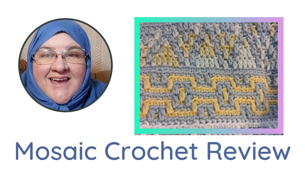 Mosaic Crochet Scarf pattern review: Fiberfox Studio & Tinna Thorudottir Thorvaldar