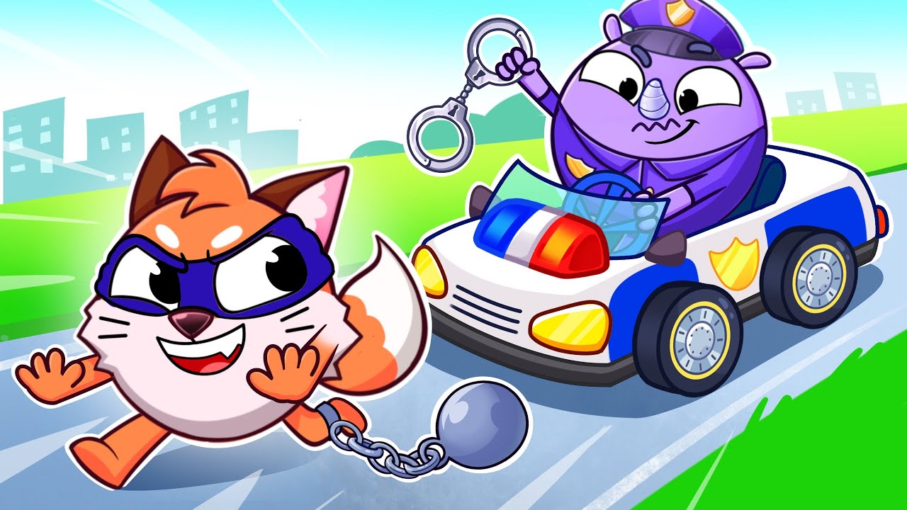 ¡Canción de Policía! 🚔 Reglas de Seguridad para Bebés | Canciones Divertidas 😻🐨🐰🦁 Baby Zoo