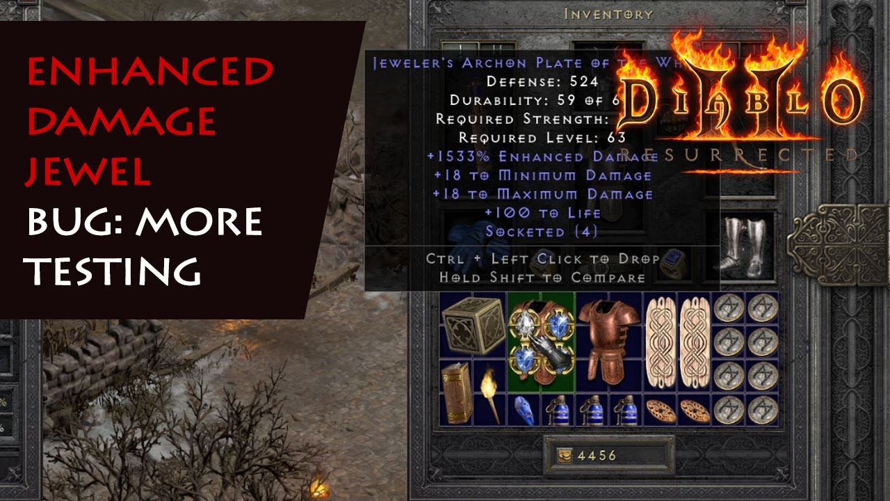 The Enhanced Damage Jewel Bug: Side-by-Side Performance Comparison - Diablo 2 Resurrected