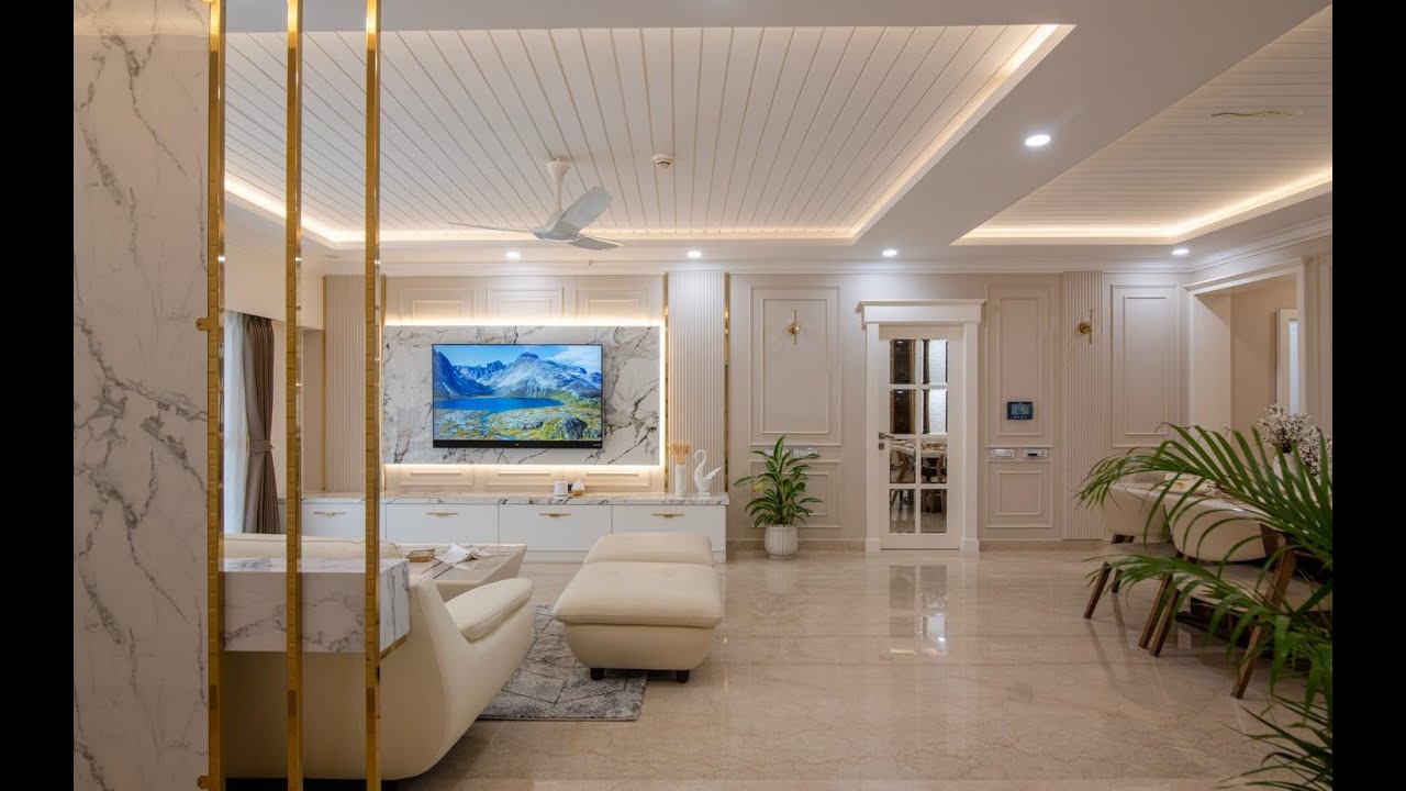 Дизайн интерьера роскошного дома Salarpuria Sattva Greenage 4BHK | Европейская тематика | Интерье...