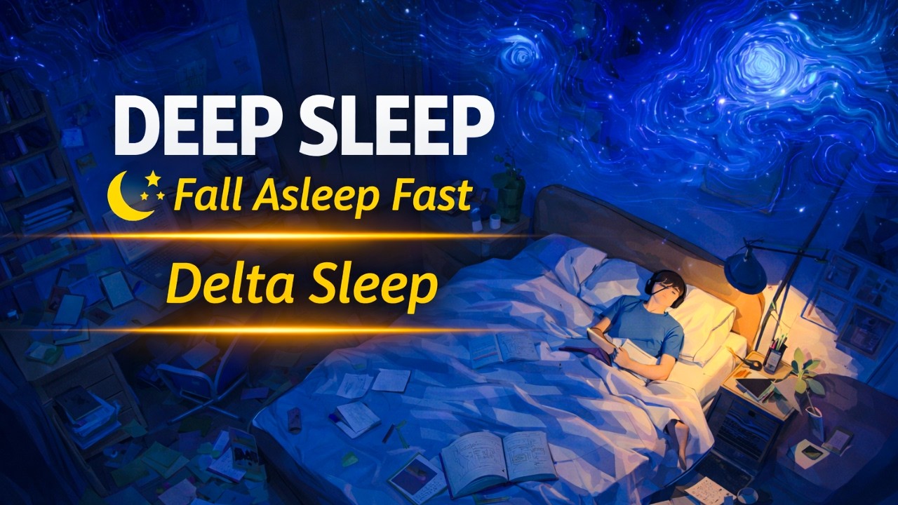 Deep Sleep Music | Fall Asleep Fast | 432Hz Delta Waves Sleep (3 Hours)