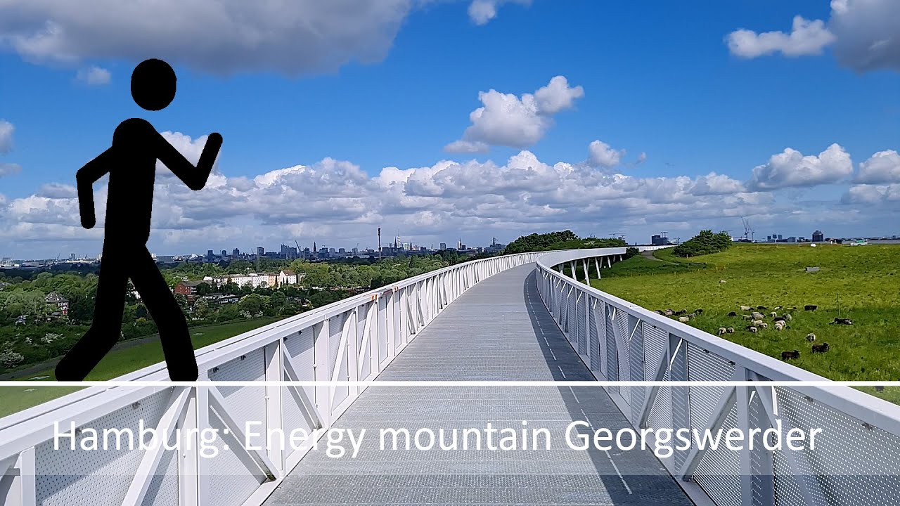 Der Geher in Hamburg: Energy mountain Georgswerder