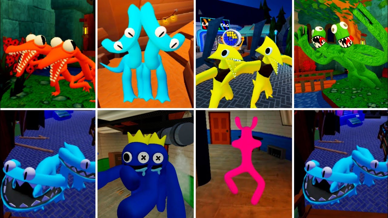 Rainbow Friends Accurate Rollplay & Jumpscares [Chapter 1 & Chapter 2] Game Play 