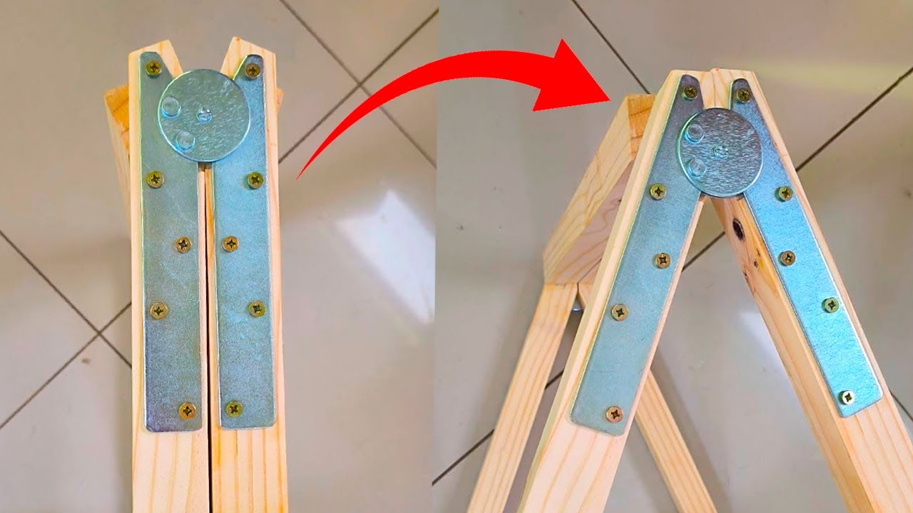 TE ENSEÑO A COLOCAR BISAGRAS PARA ESCALERAS O MUEBLES ABATIBLES muy Fácil!!! TUTORIAL PRINCIPIANTES!