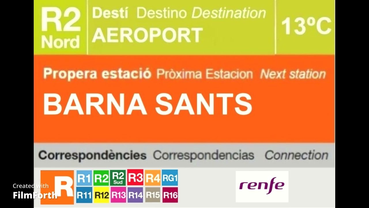 Megafonía de Renfe Civia 465 de Rodalies de Catalunya (Barcelona Sants)