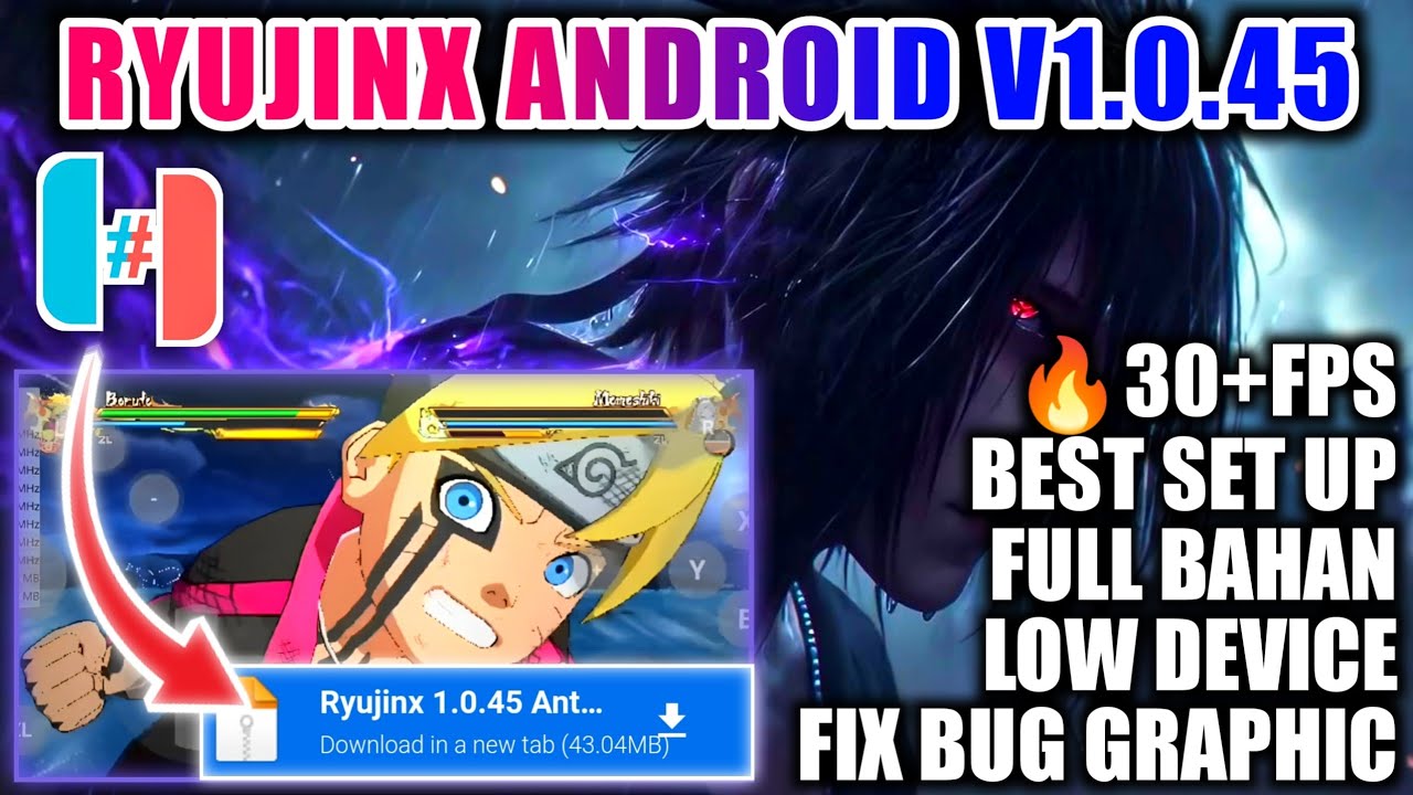 🔥30+FPS | Set Up Terbaik Ryujinx Android Untuk Semua Jenis Device | Ryujinx Android