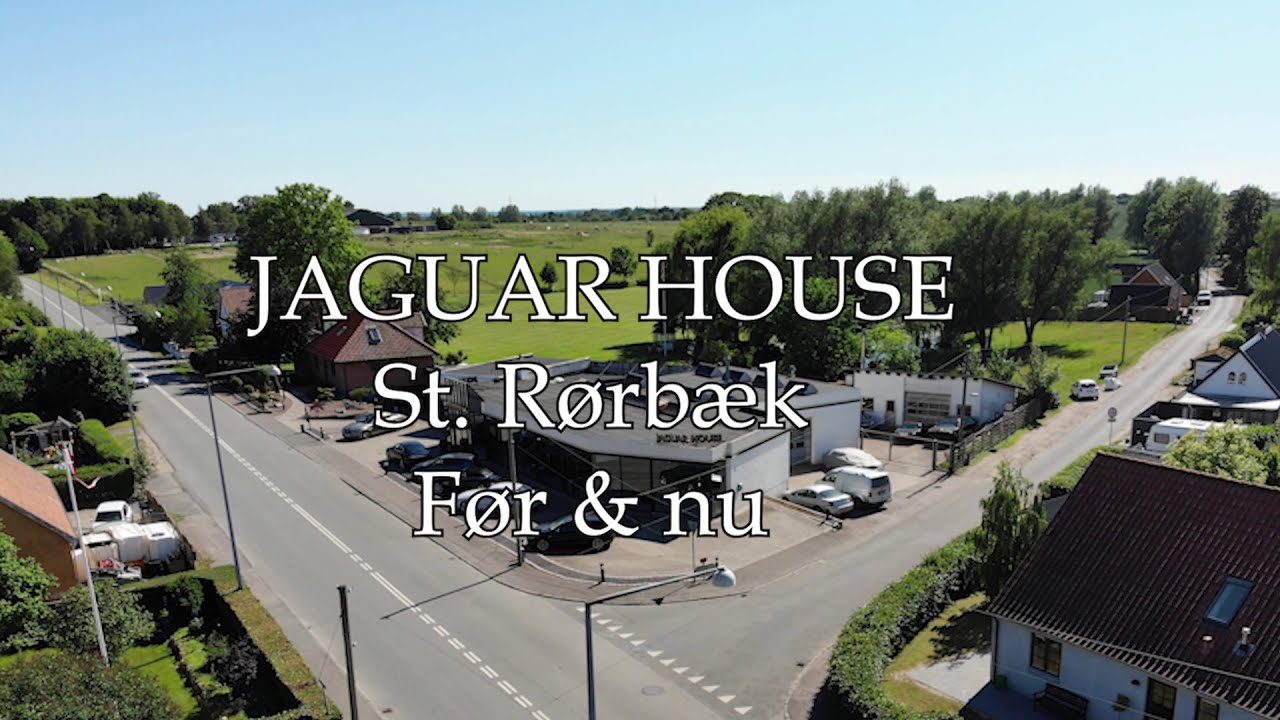 Jaguar House, Store Rørbæk/ Frederikssund, før og nu billeder. Before & after/ Then and now pictures