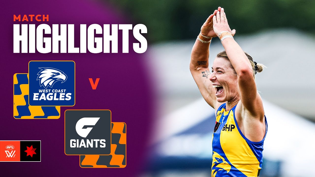 West Coast v GWS Giants Highlights | Round 7, 2025 | AFLW
