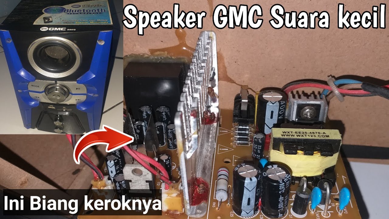 Cara memperbaiki SPEAKER AKTIF BLUETOOTH GMC 886G suara kecil sekali