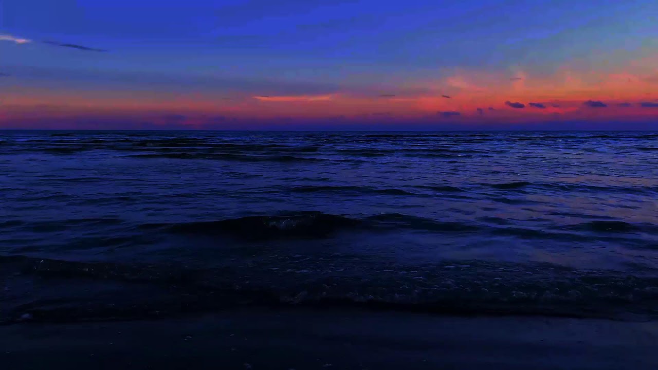 Ocean Waves Sleep Background | Calm Night Ambience