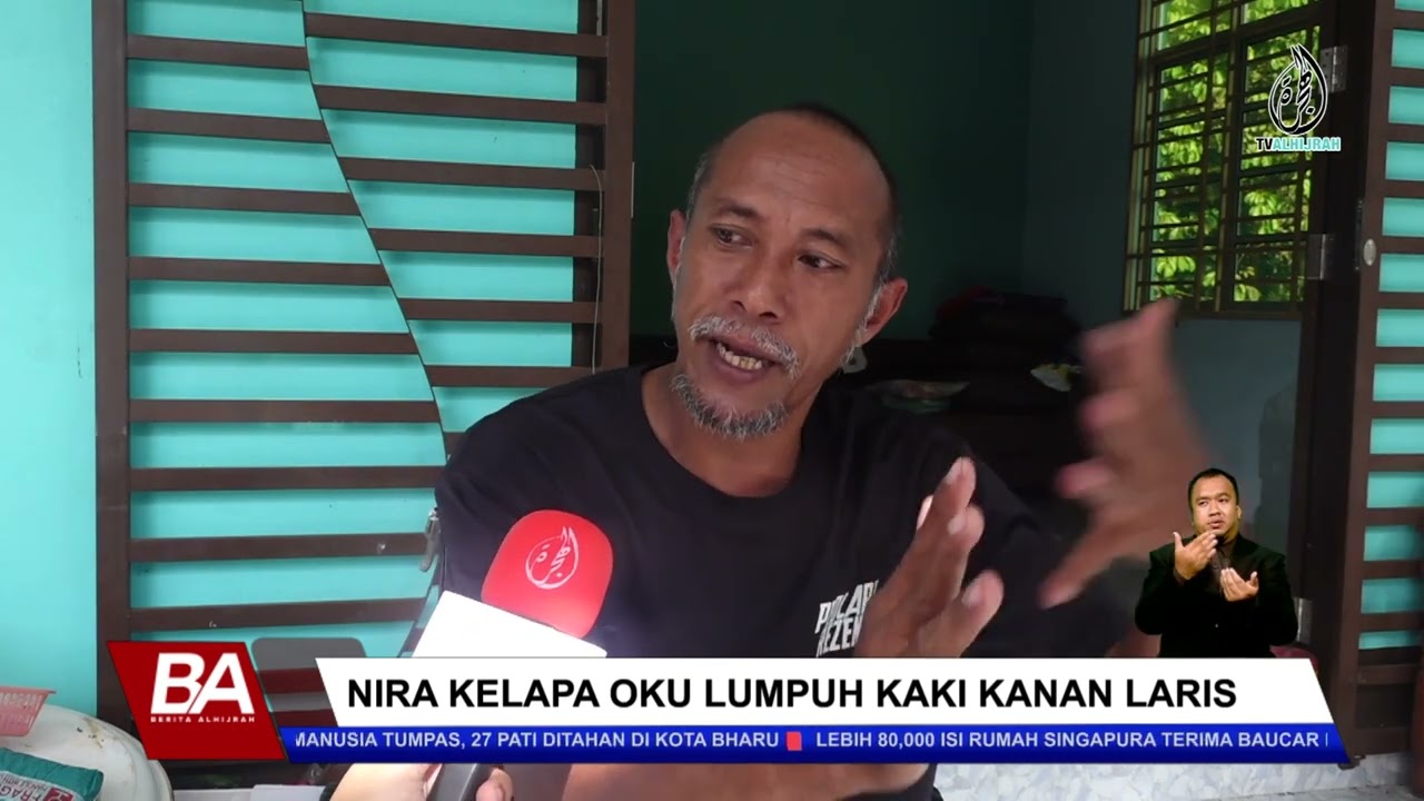 NIRA KELAPA OKU LUMPUH KAKI KANAN LARIS