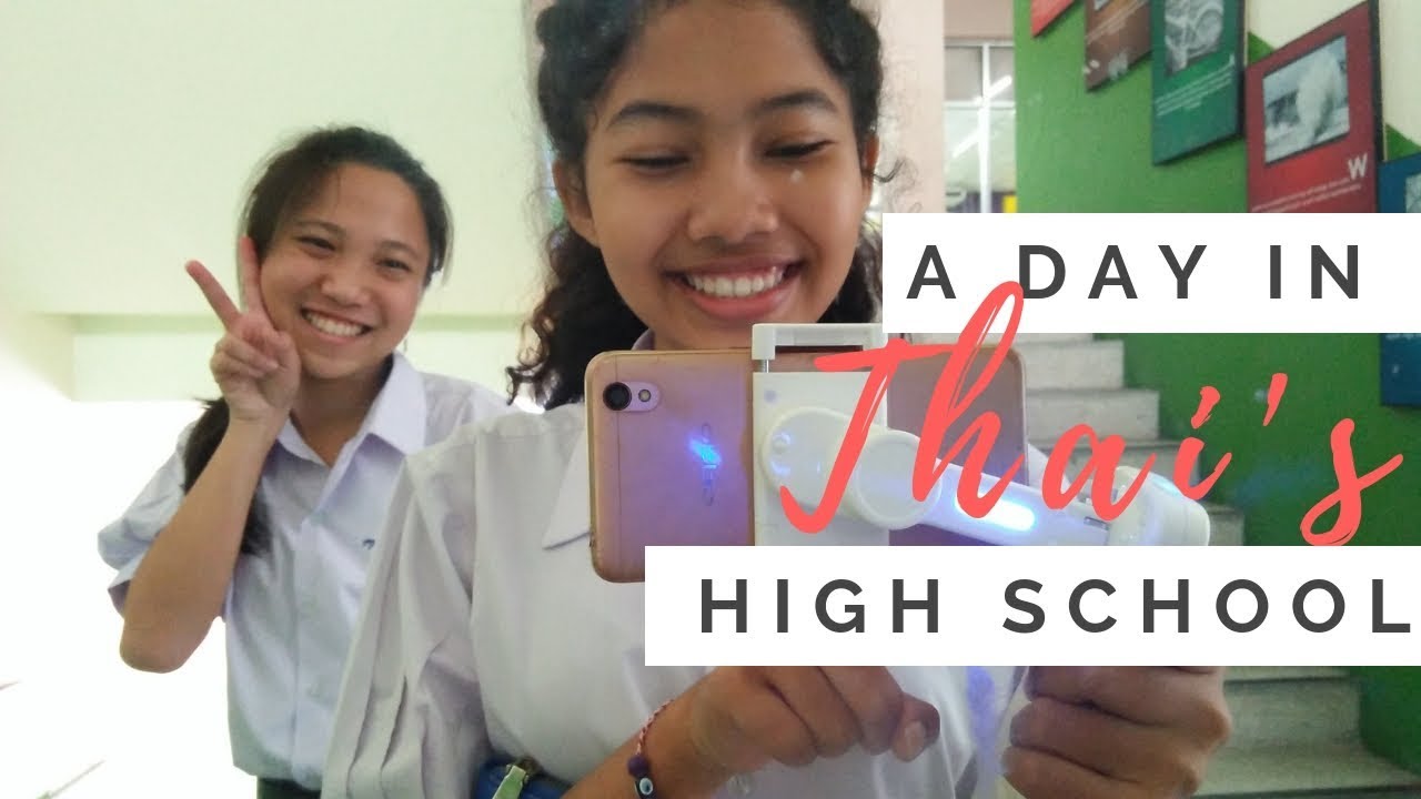 A day in HIGH SCHOOL in Thailand and Thai BOXING :  VLOG
