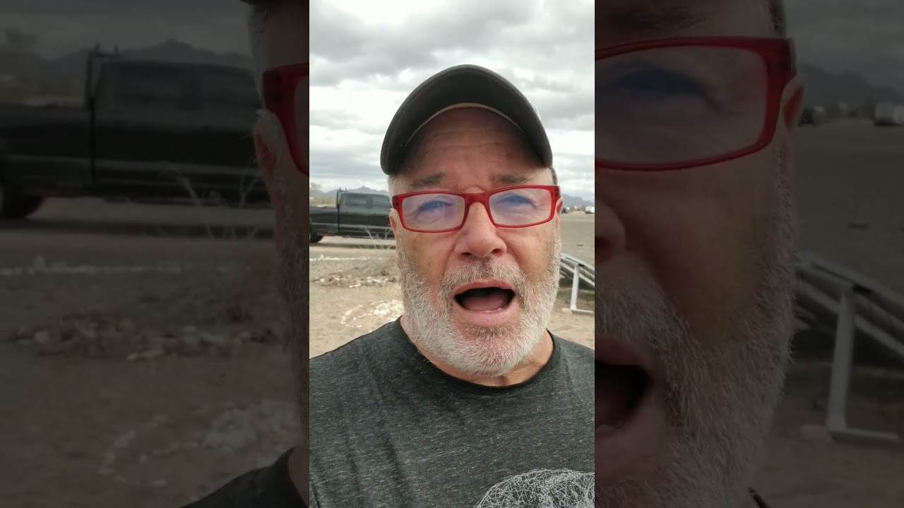 DAMAGING HIGH WINDS IN QUARTZSITE BREAK SOLAR PANELS #shorts #quartzsite #arizona #storm