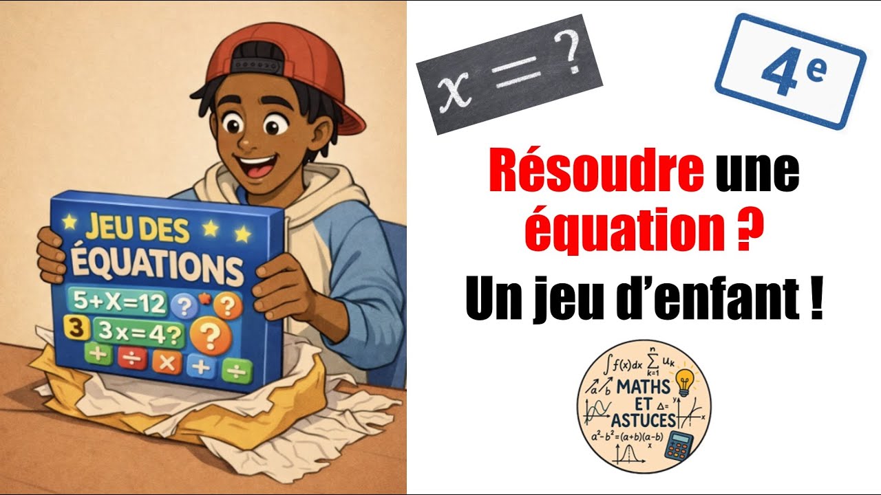 Maths 4e - Résolution d'équations affines