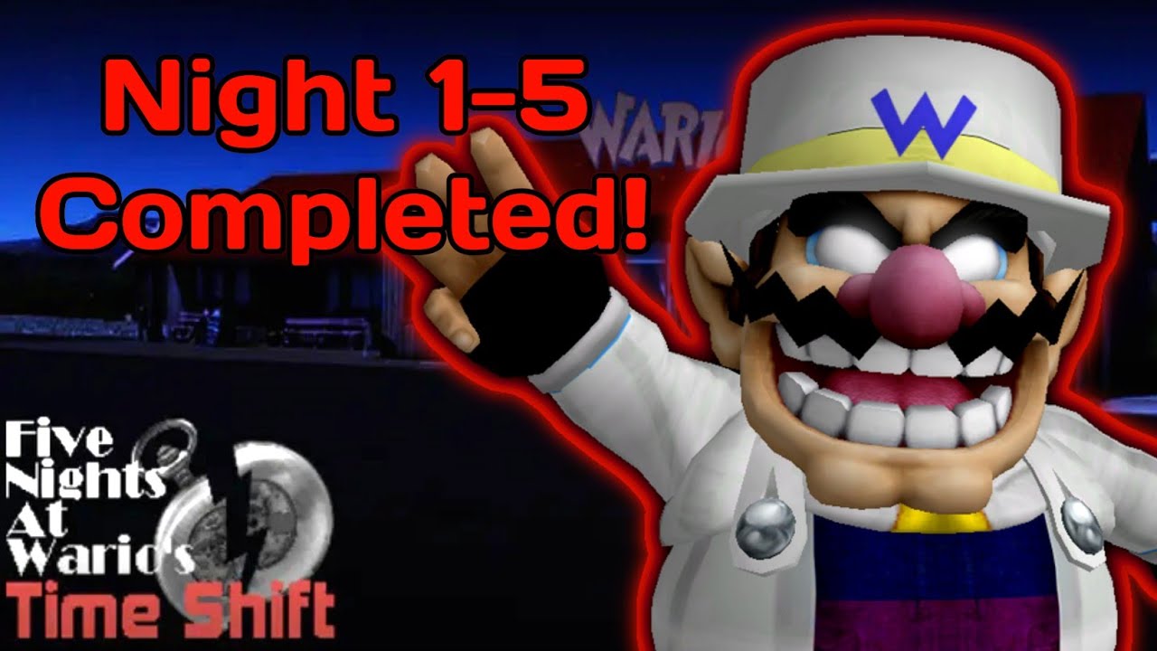 Five Nights at Wario's: Time Shift Gameplay | Night 1-5 + Extras!