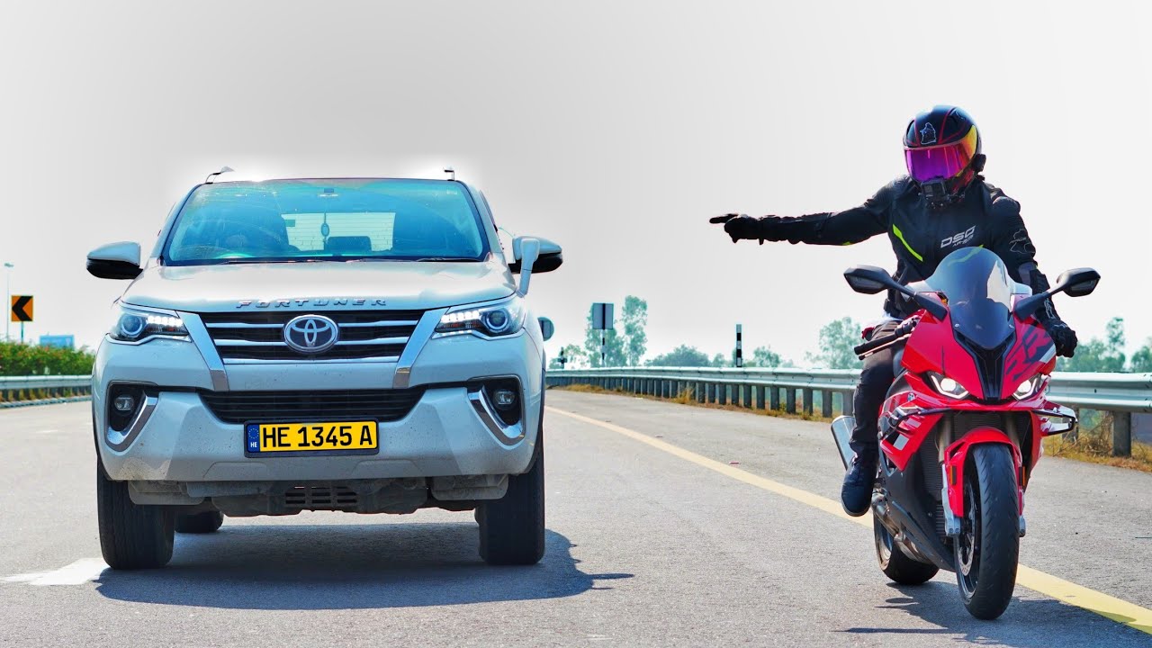 Bmw S1000RR Vs Fortuner | Ye Fortuner wale Dil ❤️ Pe hi le lete hain😂
