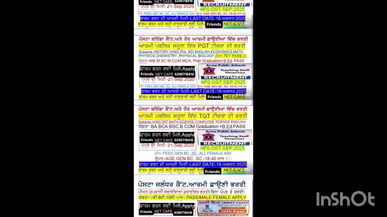 ARMY CANNT JOB REQUIREMENTS@ManojDey @ckctechscreening@Tech