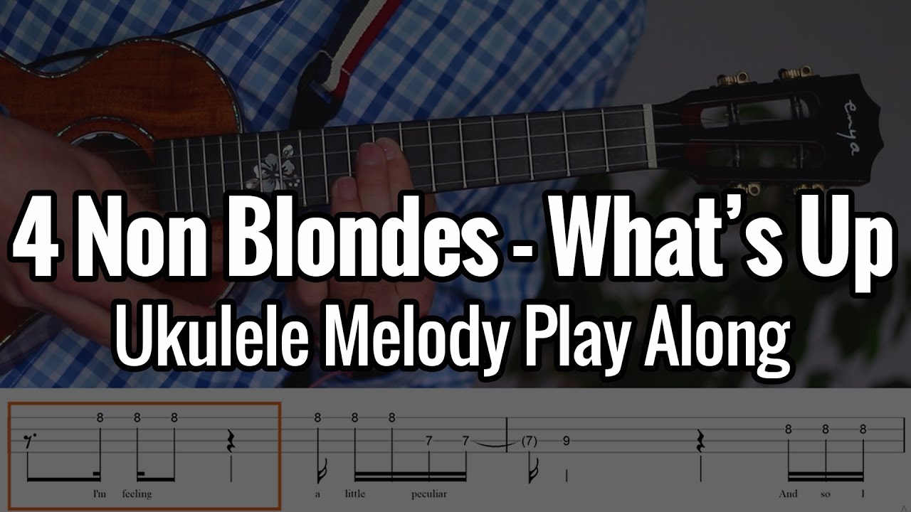 4 Non Blondes - What's Up (Ukulele Play Along) Chords & Melody Tabs