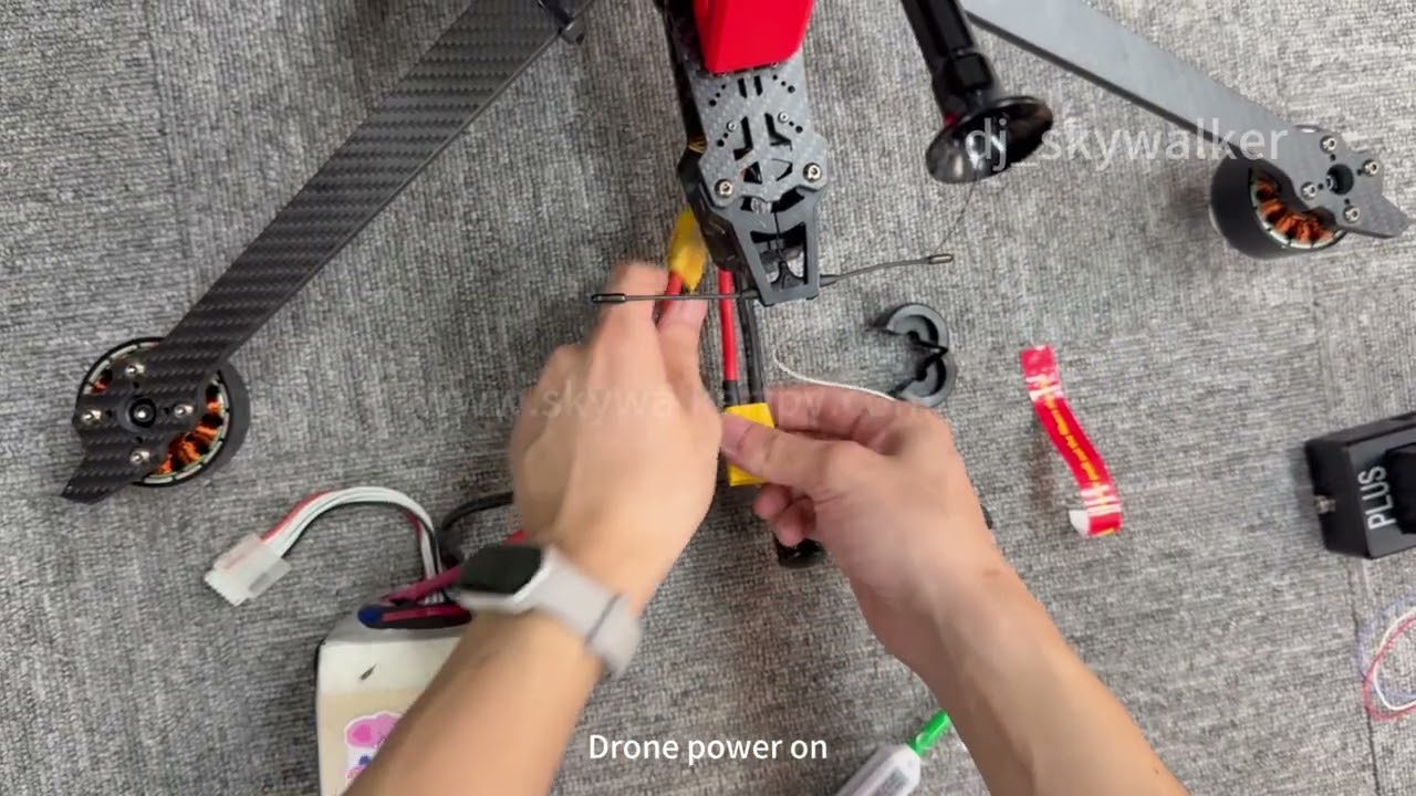Skywalker optical fiber UAV installation detailed tutorial, FC temporary joint connection tutorial.