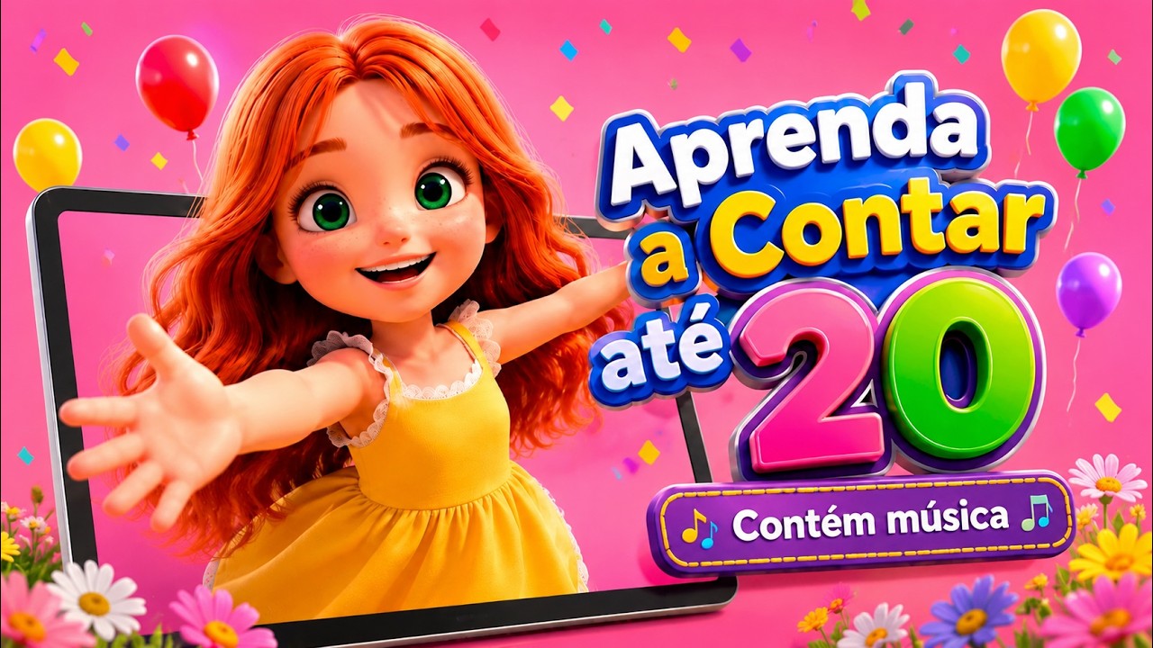 Aprender a contar até 20 - Vídeo Educativo