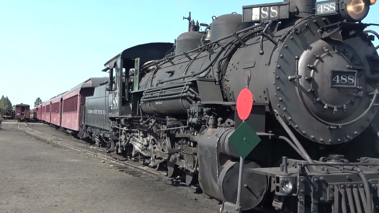 STEAM LOCOMOTIVE From Chama New Mexico To Osier Ghost Town Where Lunch Is Served